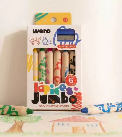 Lapices Jumbo x6 Wero