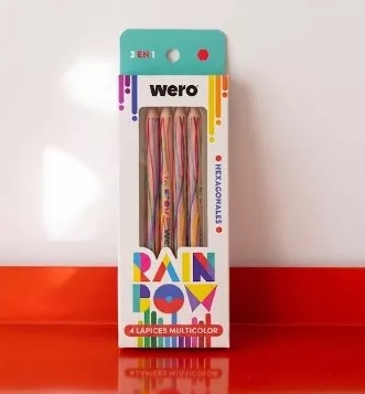 Lapices Raibow Hexagonales x4 Wero