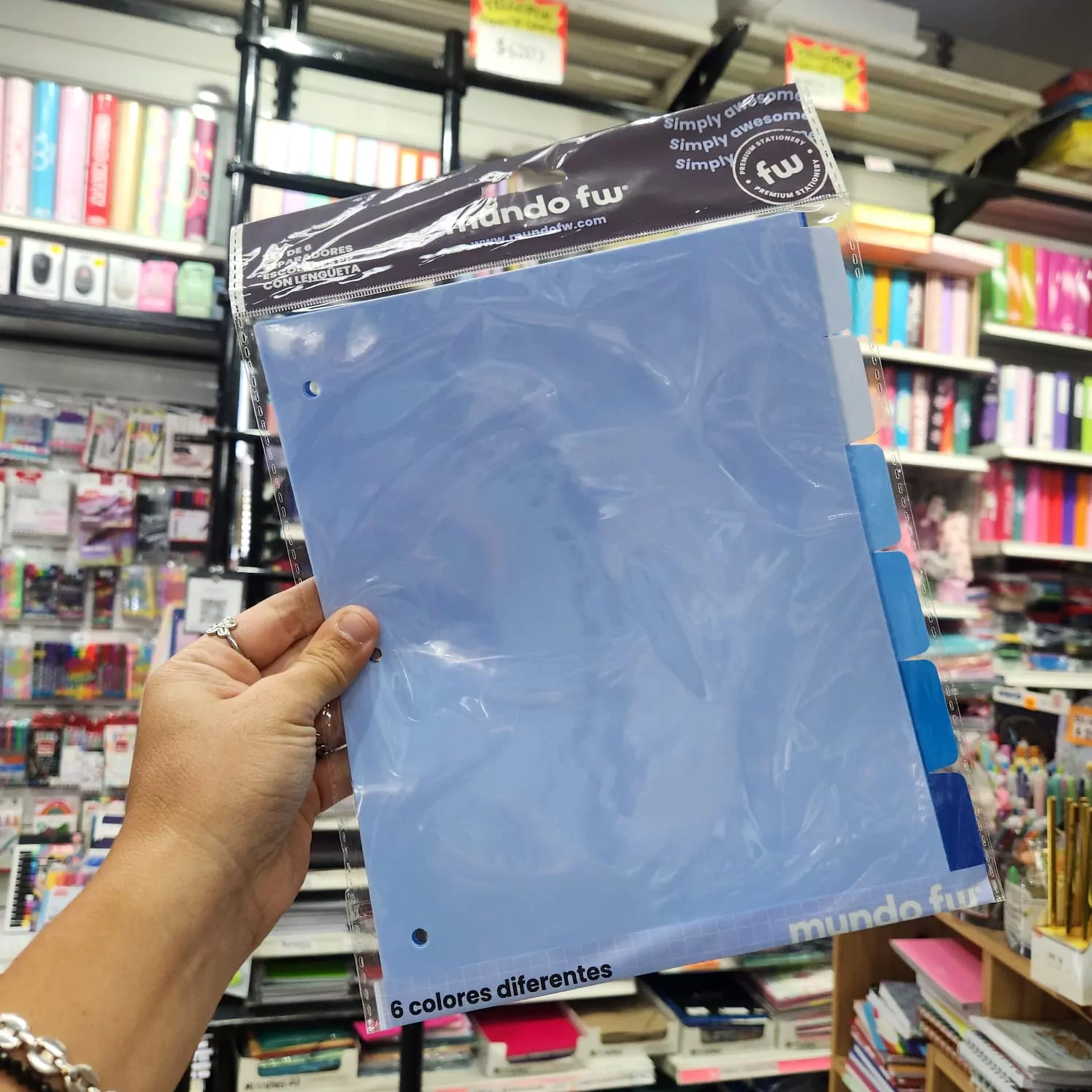 Separador FW N3 con lengüeta Tonos Azules