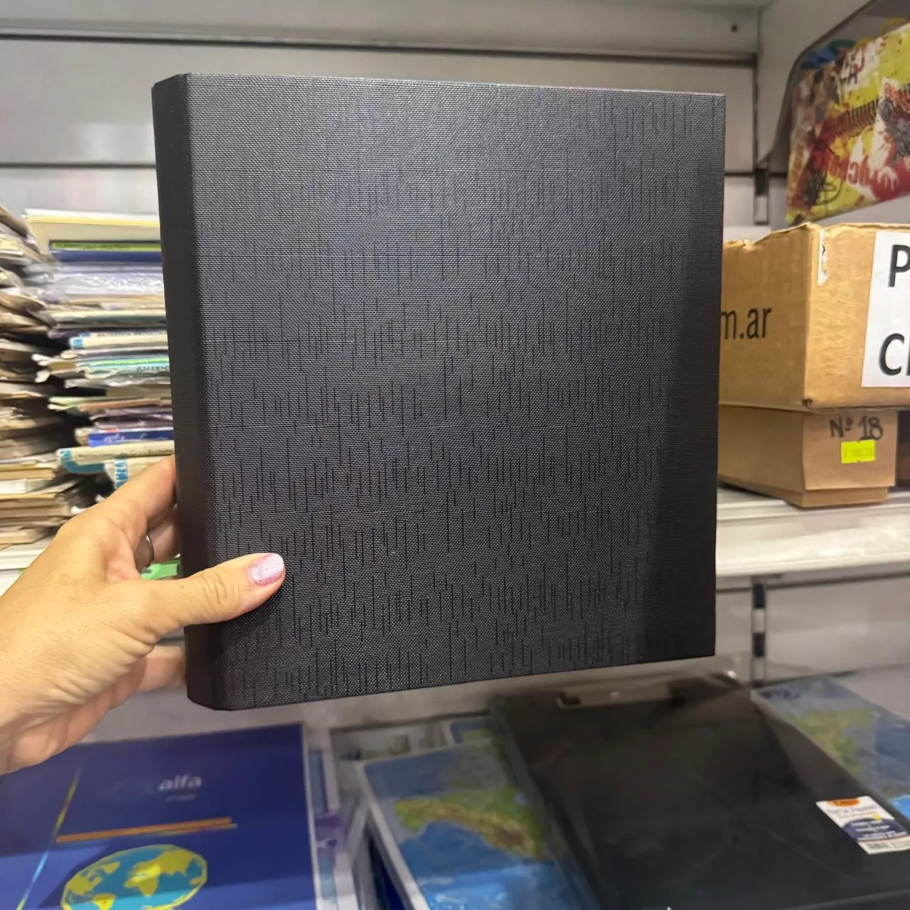 Carpeta Nro 3 Rexon forrada negro