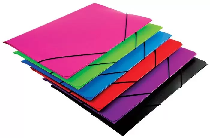 Carpeta 3 solapas N°6 cartón color