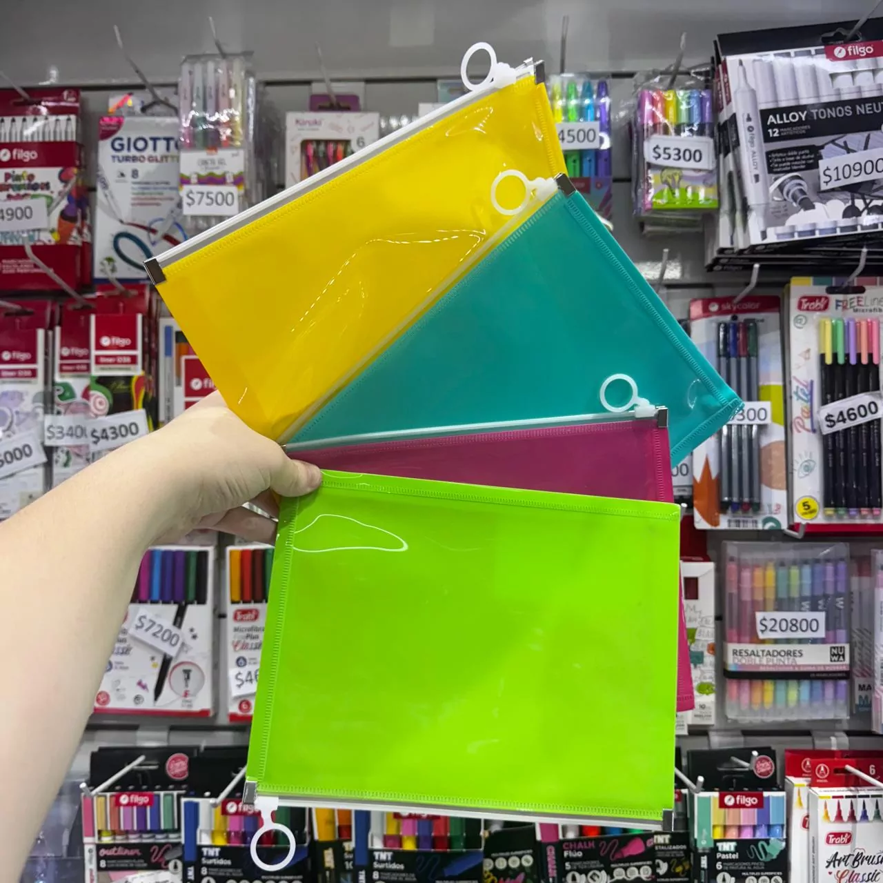 Sobre A5 con cierre Colours