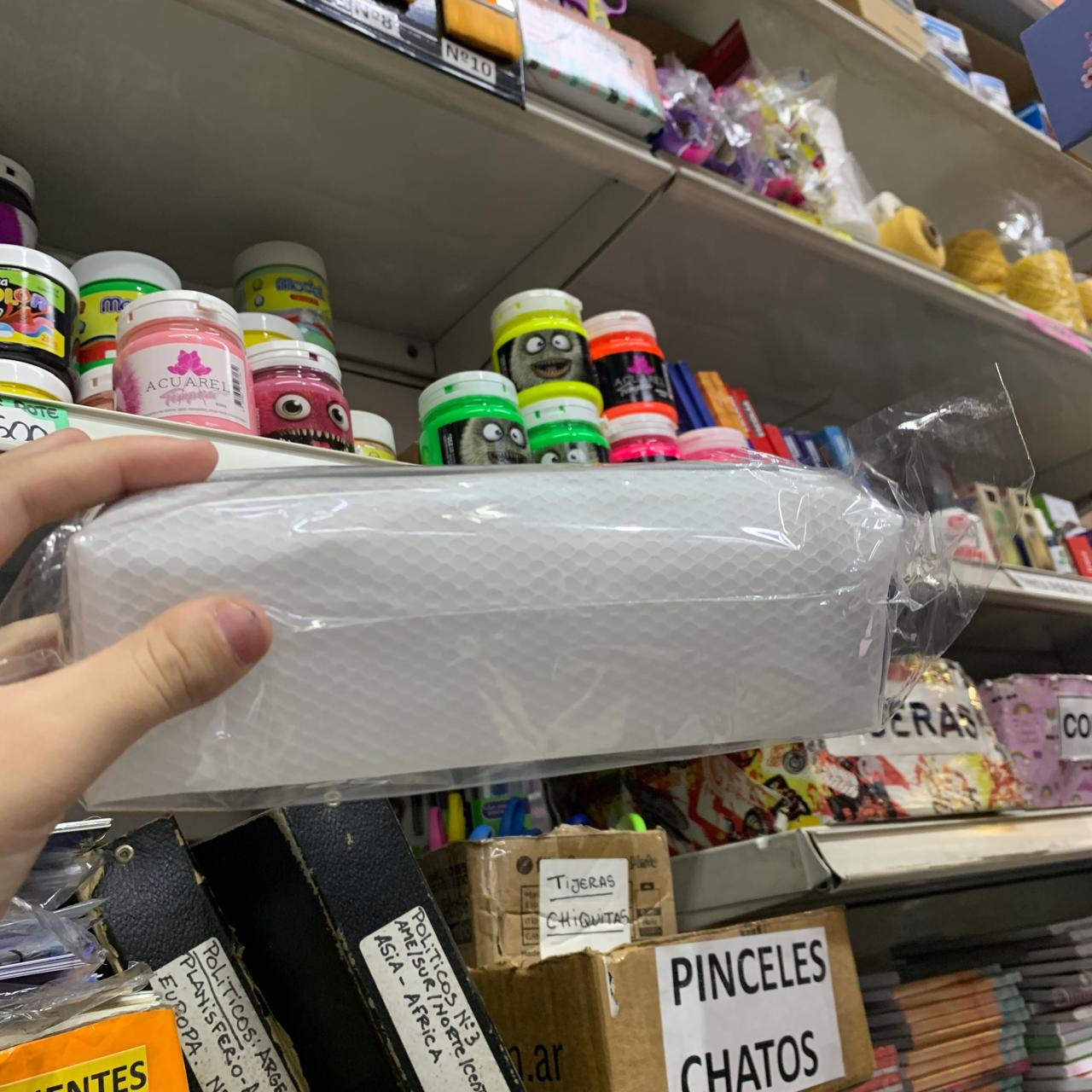 Canopla Eva Tubo Trama Blanco