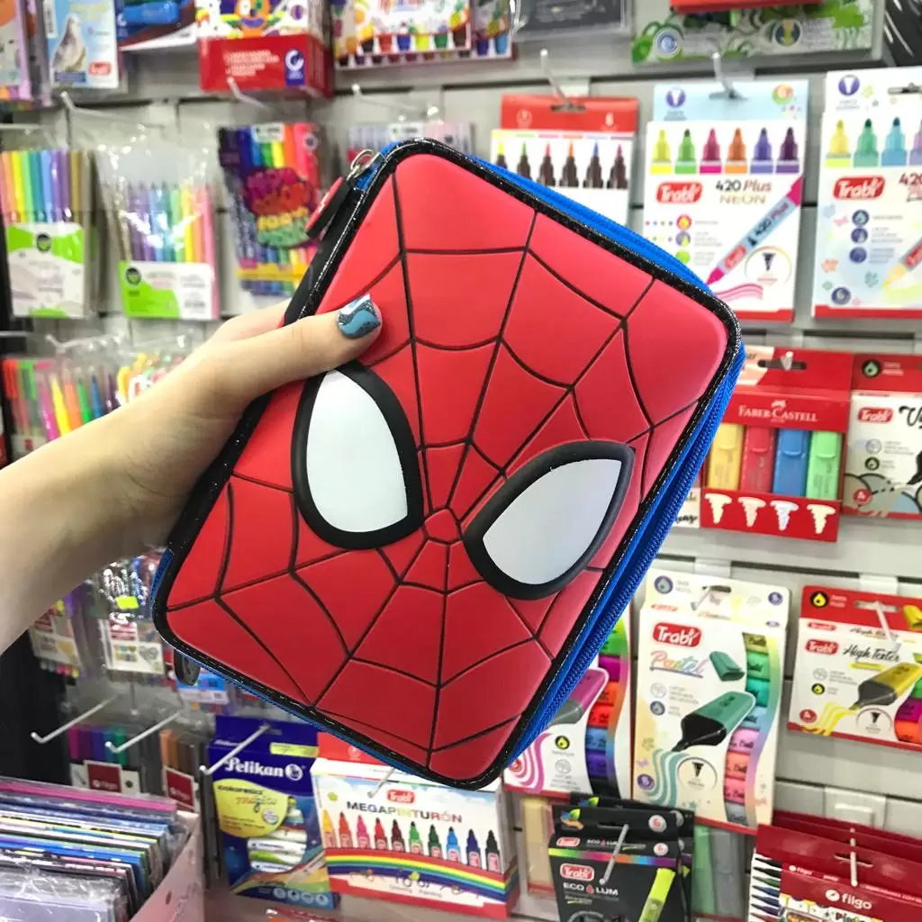 Cartuchera 2 pisos Squishy Spider Man