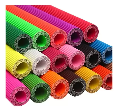 Cartón Micro corrugado de colores