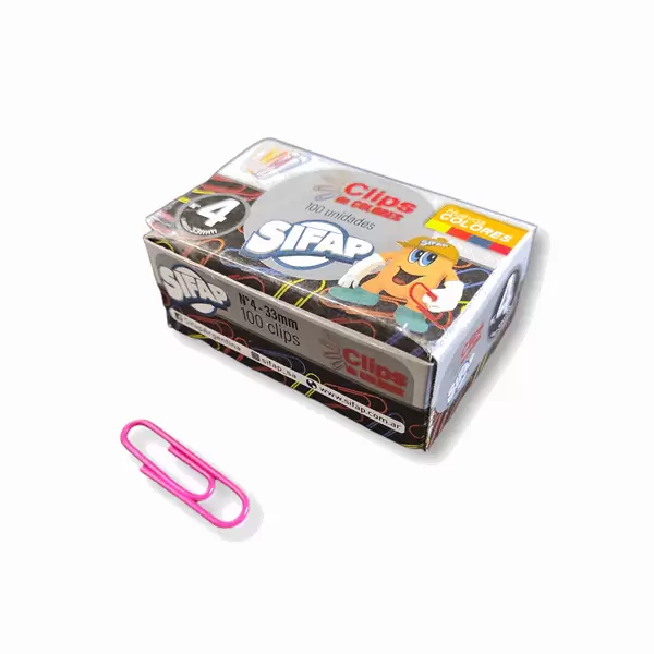 Clips de colores N°3 Sifap