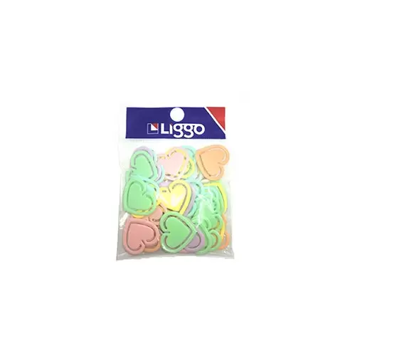 Clips Plastico Liggotrade Corazon.