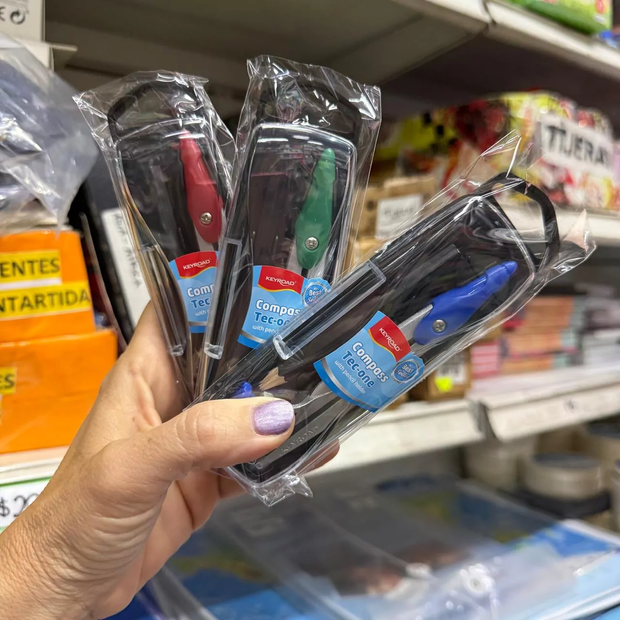 Compás keyroad con Lápiz Tec-one