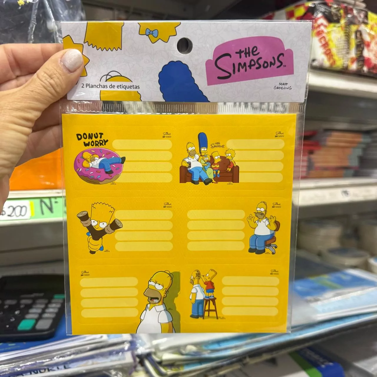 Etiquetas Simpsons 2026