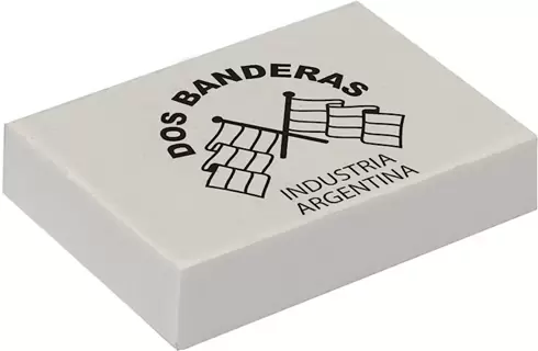 Goma Dos Banderas Blanca