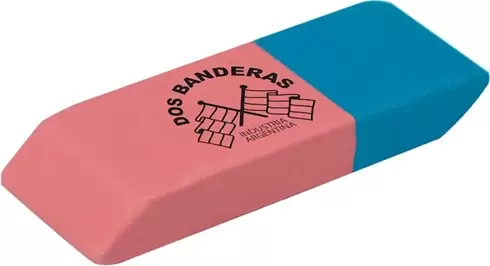 Goma Dos Banderas lápiz y tinta
