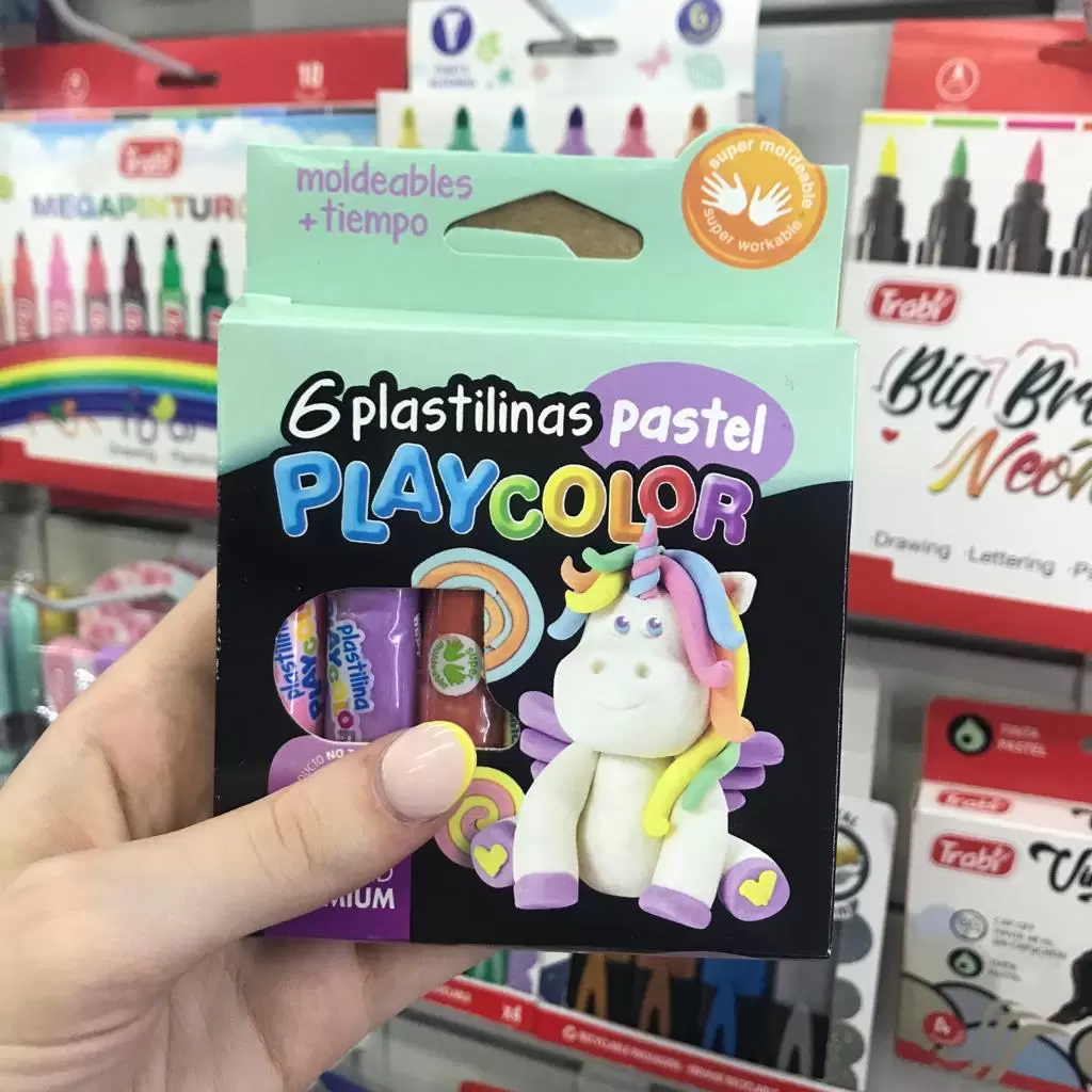 Plastilinas Pastel x6 PlayColor