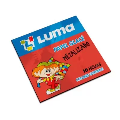 Papel Glacé Luma Metalizado x100 hojas