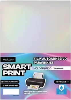 Papel Autoadhesivo Rexon A4 Holografico Transparente