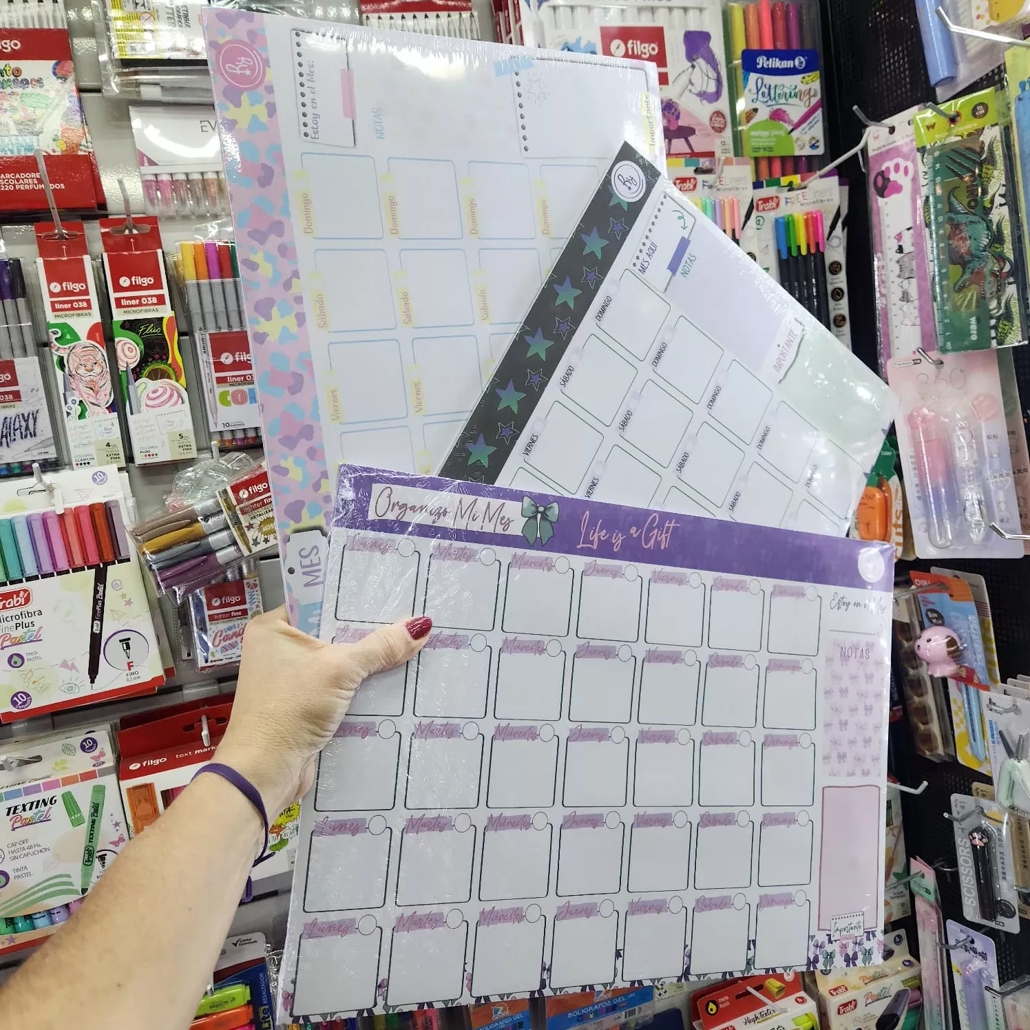 Planner mensual para colgar