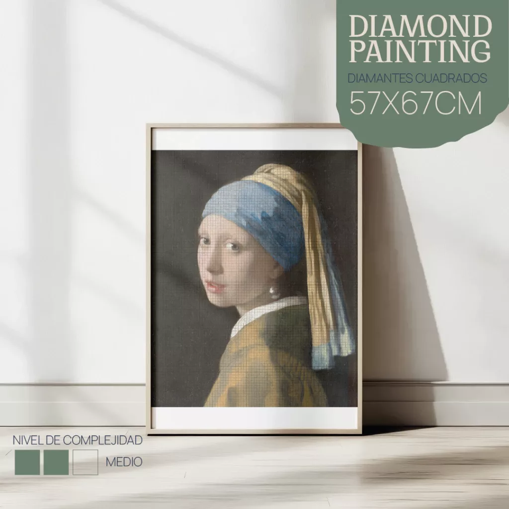 Kit Diamond Painting - LA JOVEN DE LA PERLA