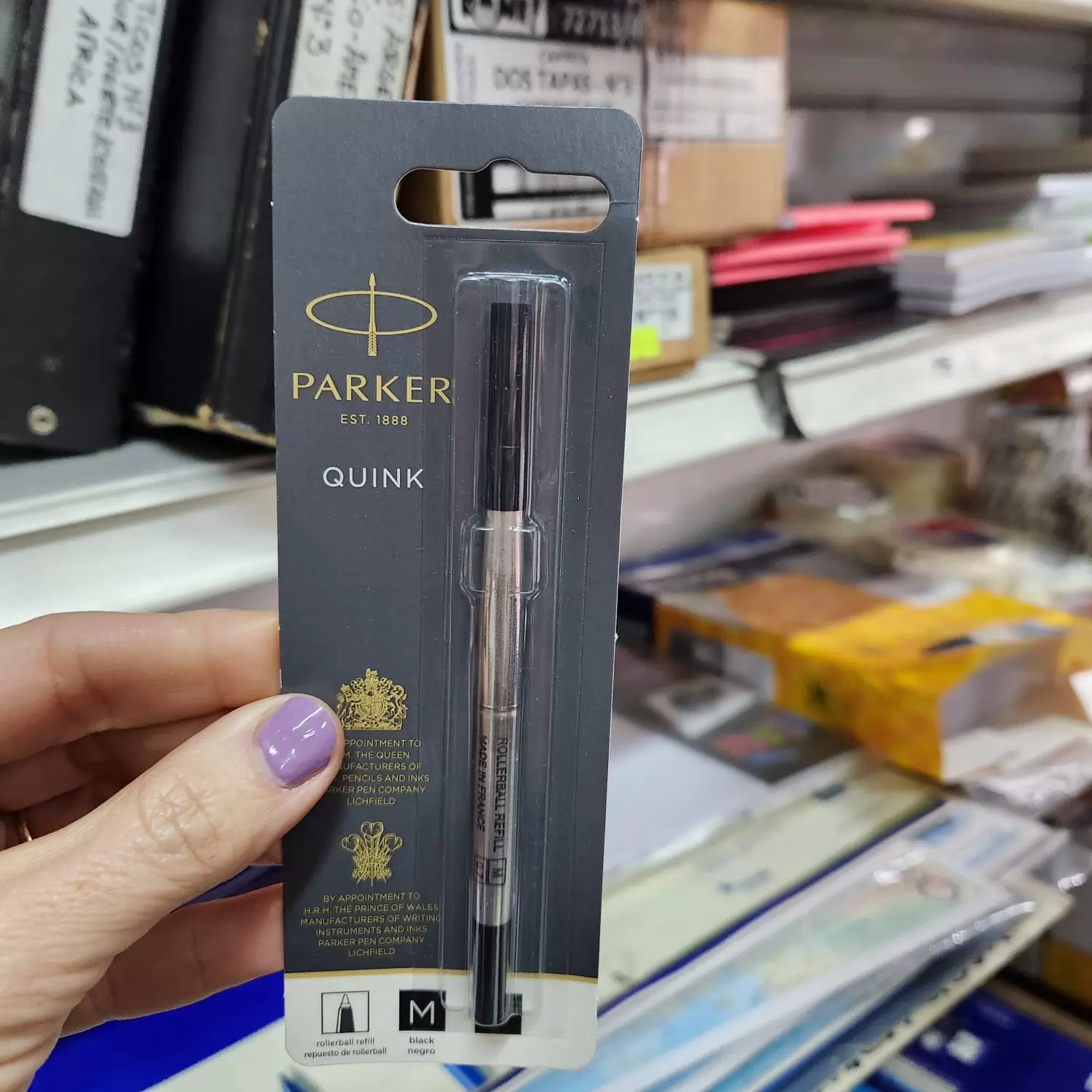 Tanque Parker Quink Negro