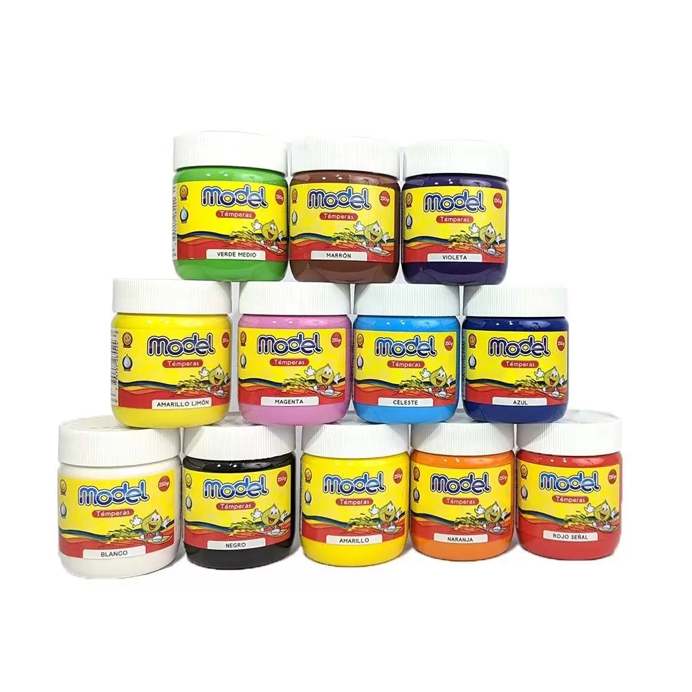 Tempera Model Pote 250g Clásico