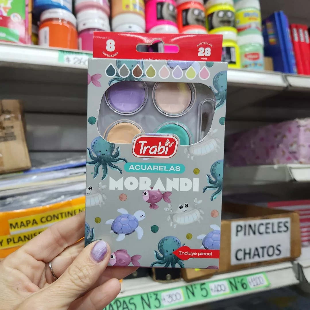 Acuarelas Trabi morandi x8