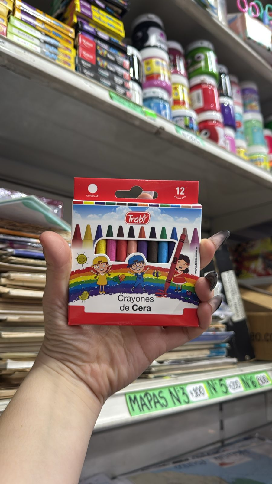 Crayones Trabi  Cera x12