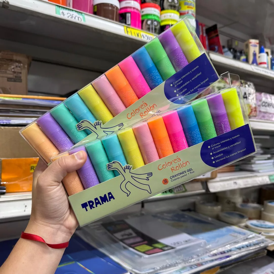 Crayones gel trama x12