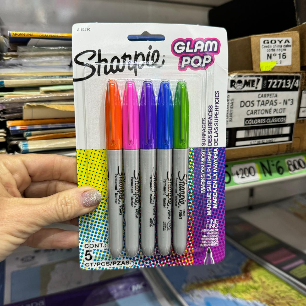Marcadores Sharpie permanentes glam pop x5
