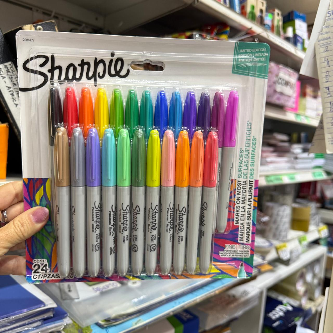 Marcadores Sharpie permanentes holyday x24