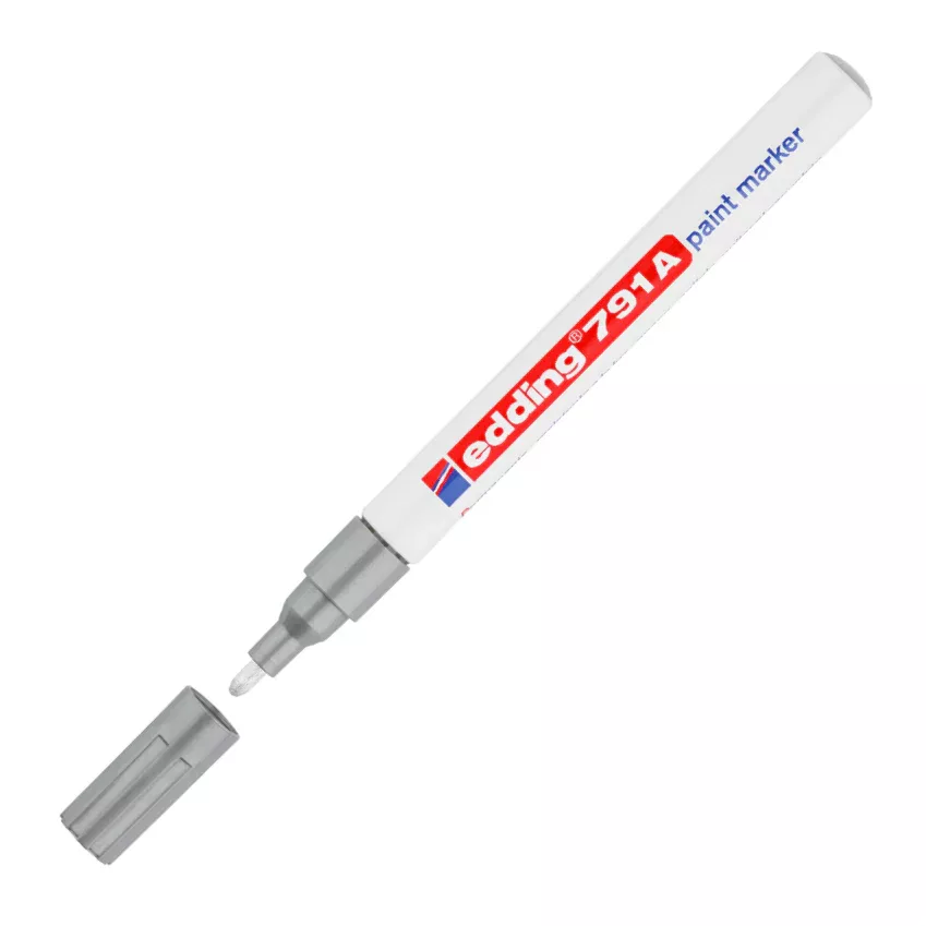 Marcador Edding 791 plateado