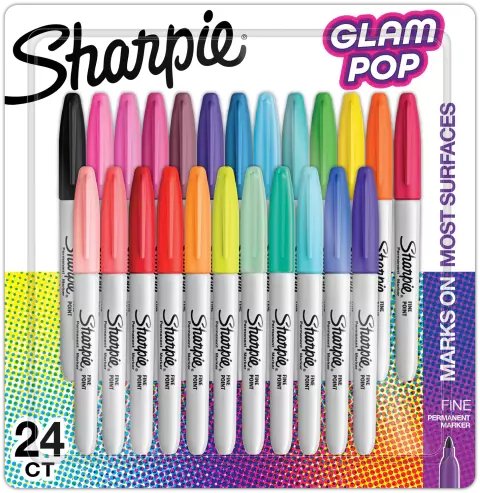 Marcadores Sharpie permanentes glam pop x24