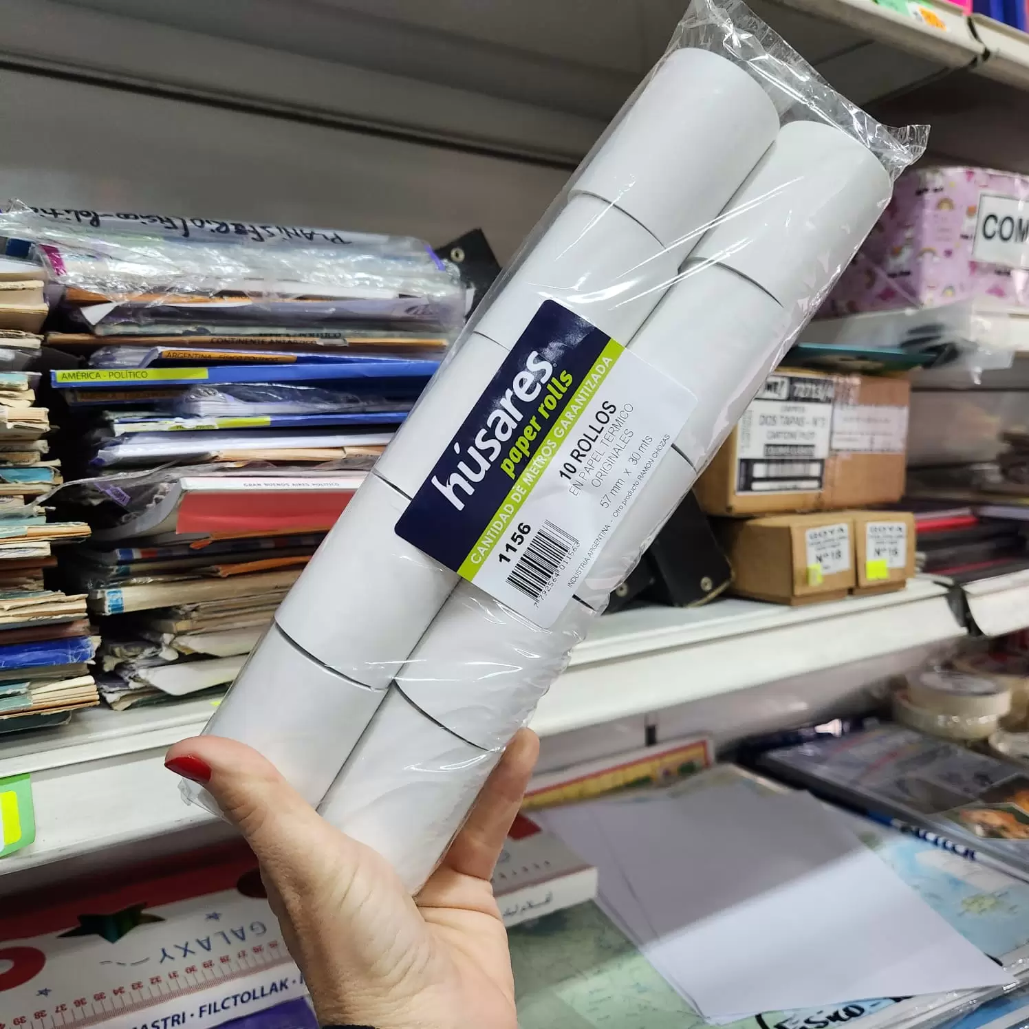 Rollo térmico 44*50 Paquete Husares