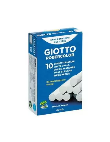 Tizas blancas Giotto Robercolor x10