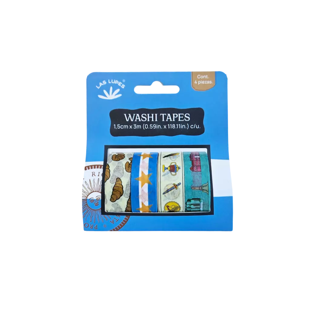 Set Washi Tapes x4 - Que lindo mi País